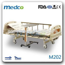 M202 2 manivela de alta qualidade e cama hospitalar manual barata